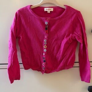 Catimini Pink Button Down Cardigan for Kids